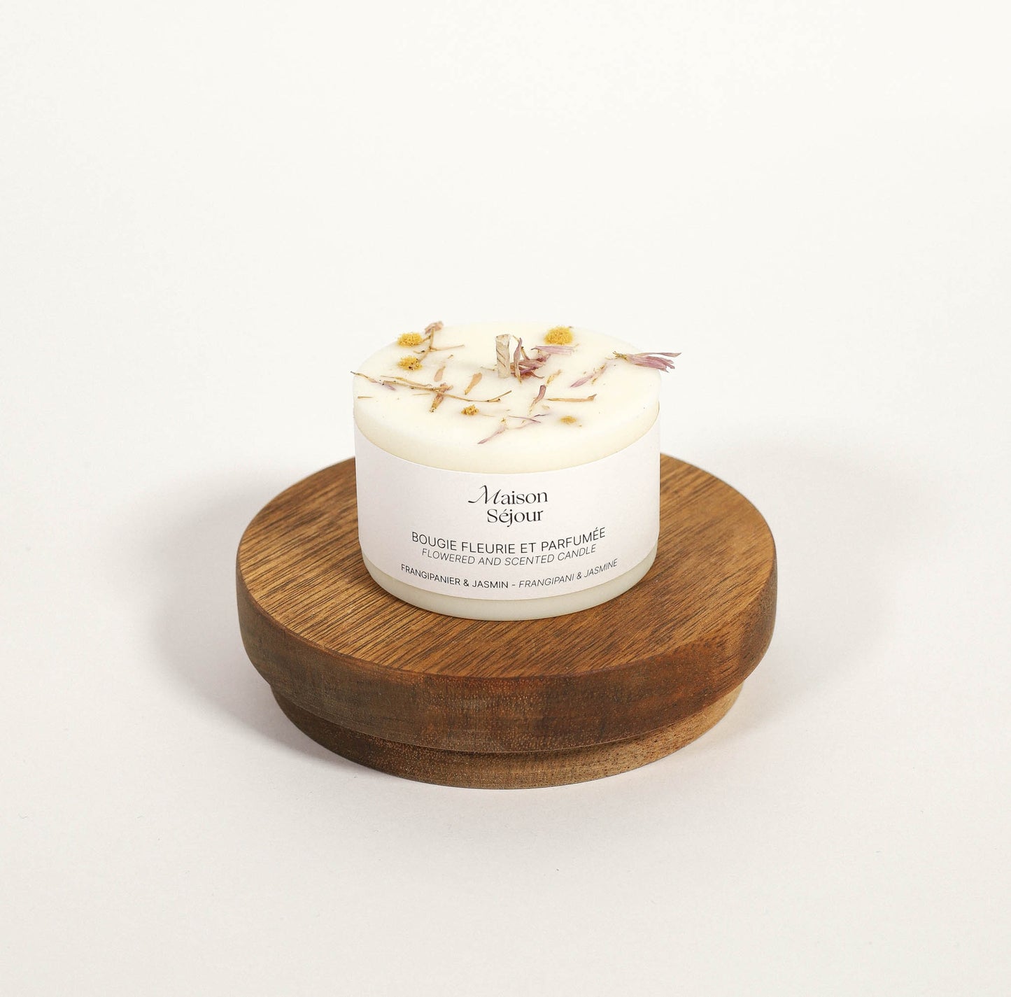 Bougie de fleurie 80g Frangipanier et jasmin