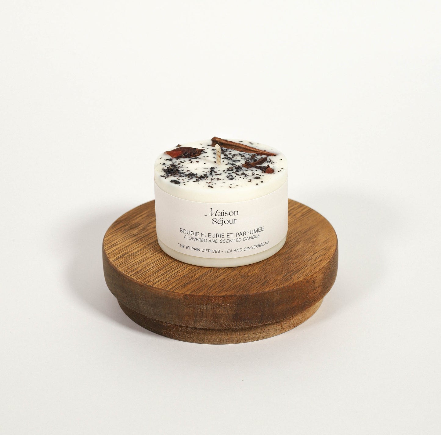 Bougie de fleurie 80g Thé et pain d_èpices
