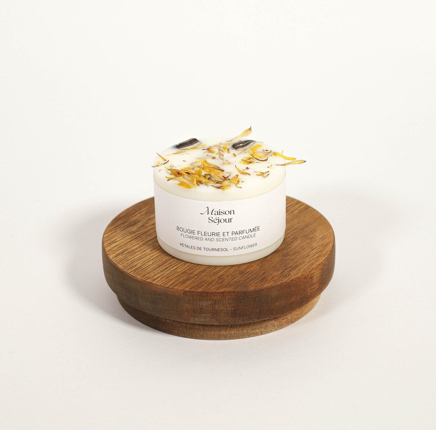 Bougie de fleurie 80g Pétales de tournesol