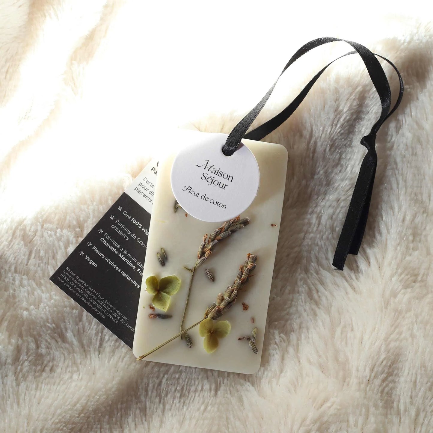 Carte florale parfumèe Fleur de coton