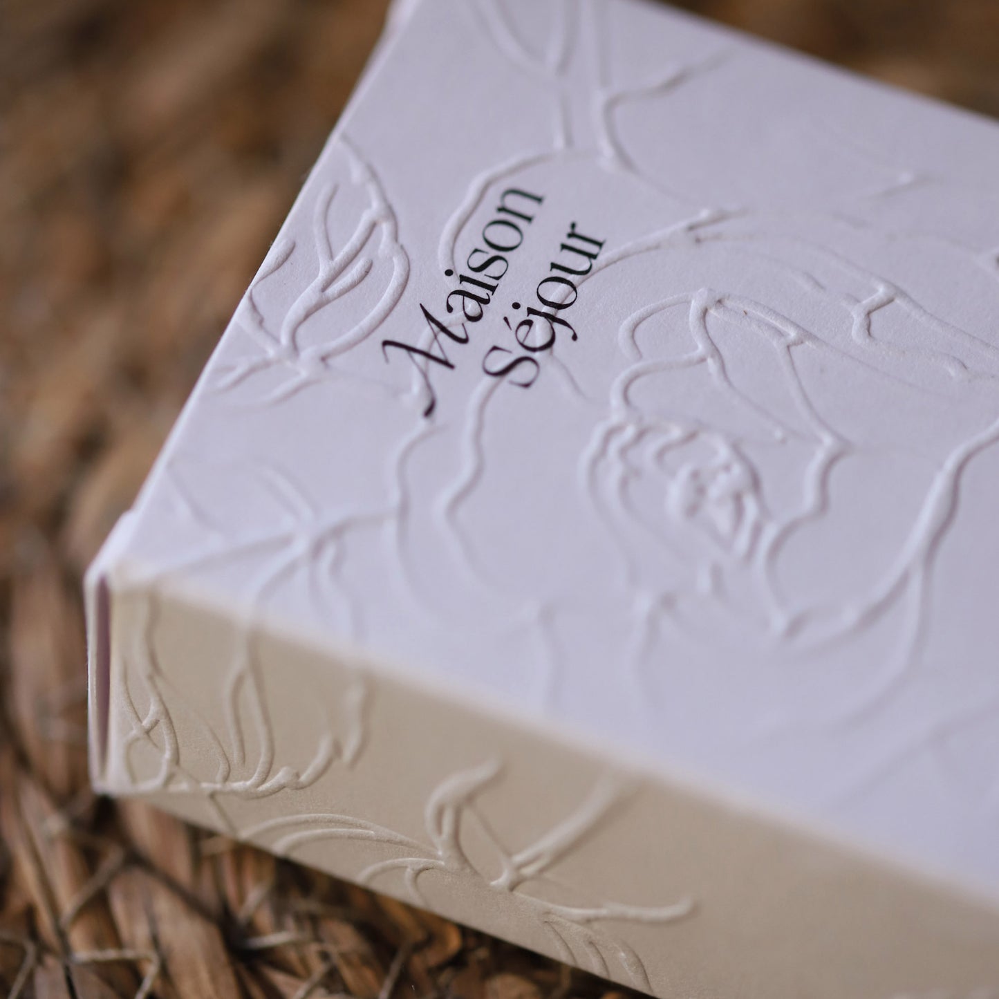 Carte florale parfumèe Rose de Sejour