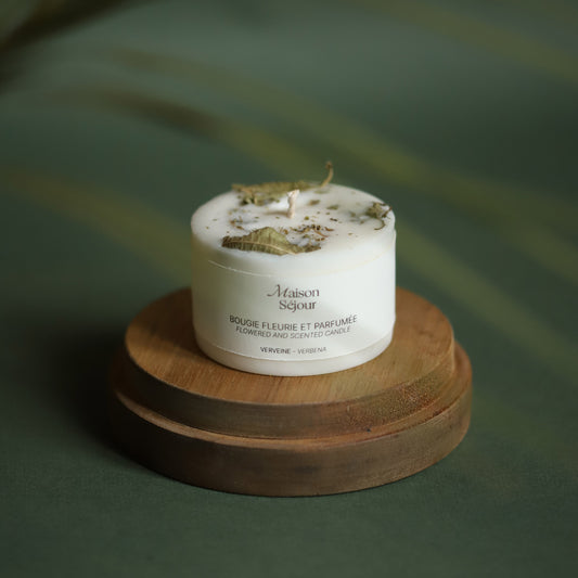 Bougie de fleurie 80g Verveine