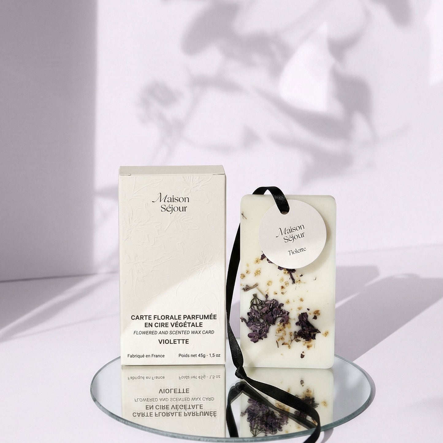 Carte florale parfumèe Violet