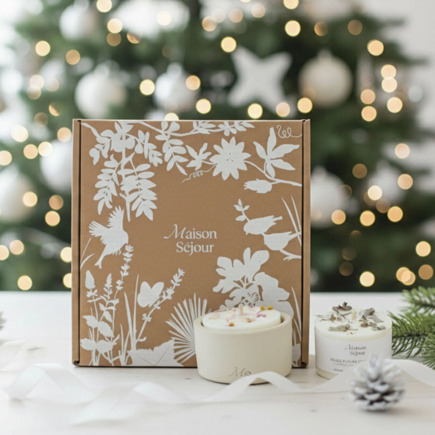 Coffret Essentiel - lysholder og 2 vokslys